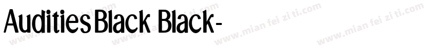 AuditiesBlack Black字体转换